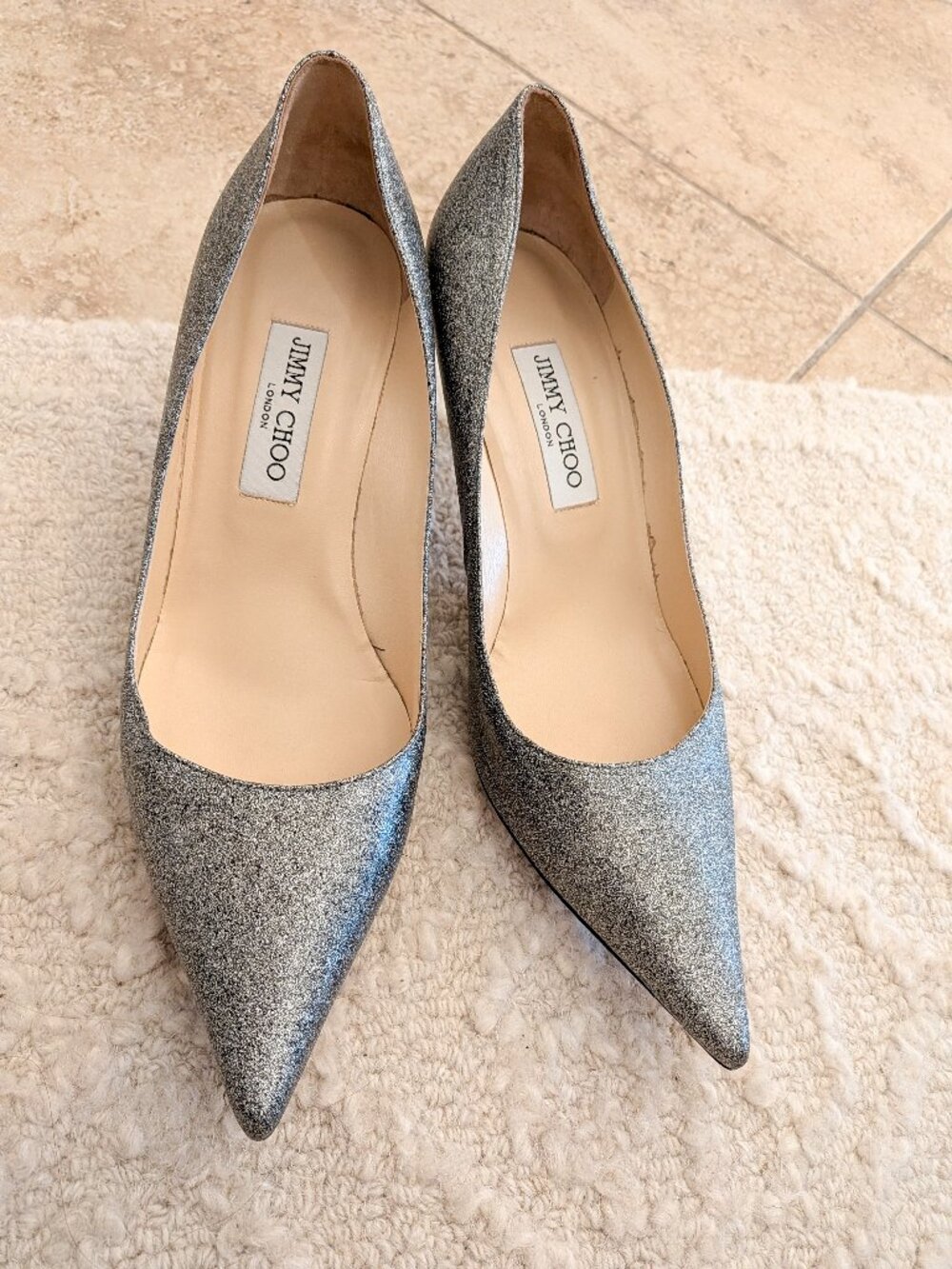 JIMMY CHOO GLITTER ACCENT